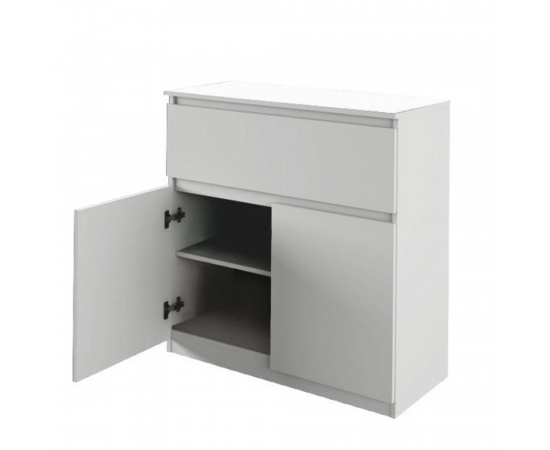 KONDELA Komoda, biela, LOGAN NEW 02