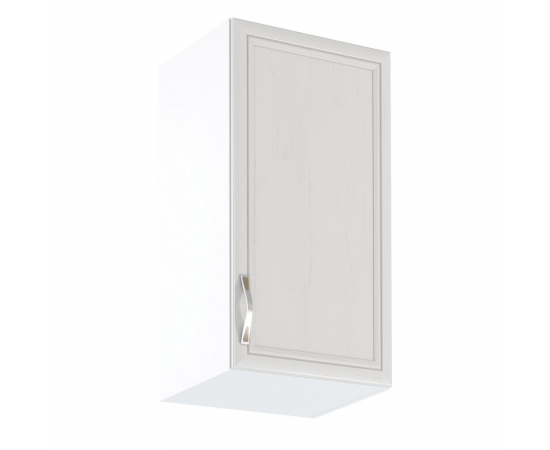 KONDELA Horná skrinka G40, pravá, biela/sosna Andersen, SICILIA