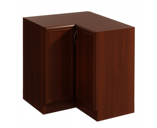 KONDELA Dolná rohová skrinka D90N, orech Milano, pravá, SICILIA