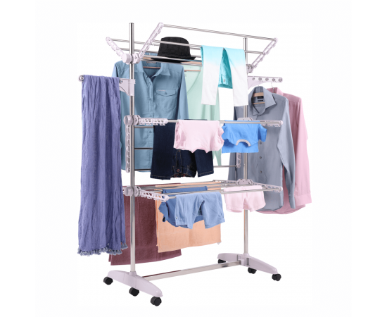 KONDELA Sušiak na bielizeň, biela, DENAL KONDELA Sušiak na bielizeň, biela, DENAL