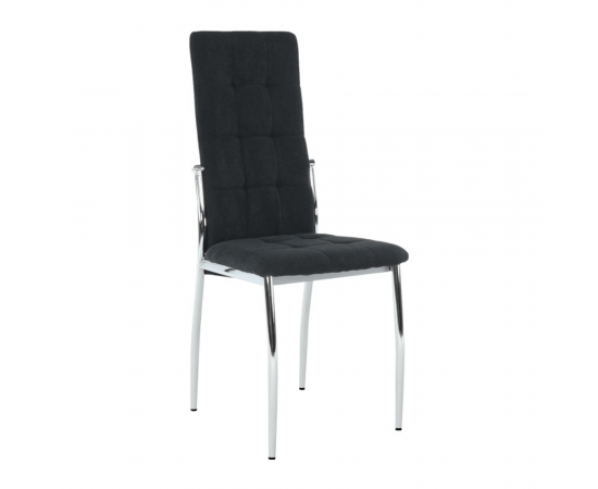 KONDELA Stolička, čierna látka/kov, ADORA NEW
