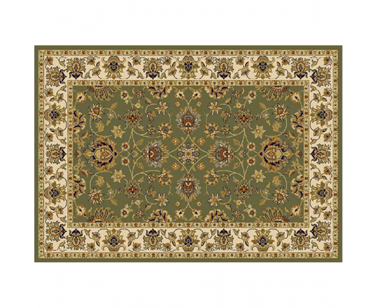 KONDELA Koberec, zelená/mix farieb/vzor, 100x150, KENDRA TYP 2