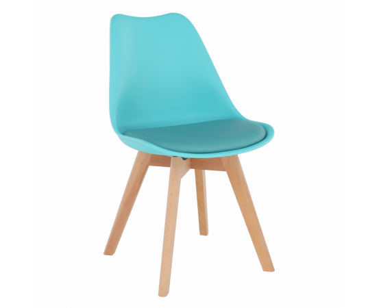 KONDELA Stolička, mentol/buk, BALI 2 NEW