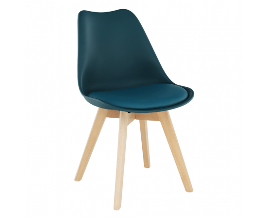 KONDELA Stolička, petrolej/buk, BALI 2 NEW KONDELA Stolička, petrolej/buk, BALI 2 NEW