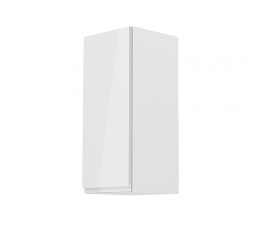 KONDELA Horná skrinka, biela/biely extra vysoký lesk, ľavá, AURORA G30 KONDELA Horná skrinka, biela/biely extra vysoký lesk, ľavá, AURORA G30