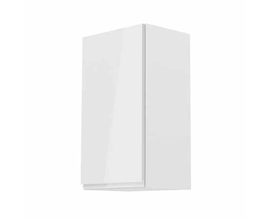 KONDELA Horná skrinka, biela/biely extra vysoký lesk, ľavá, AURORA G40 KONDELA Horná skrinka, biela/biely extra vysoký lesk, ľavá, AURORA G40