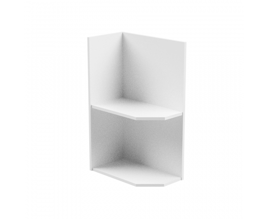 KONDELA Spodná skrinka, biela, ľavá, AURORA D25PZ