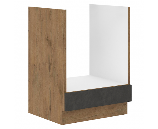 KONDELA Spodná skrinka, sivá matná/dub lancelot, VEGA 60 D GAZ BB KONDELA Spodná skrinka, sivá matná/dub lancelot, VEGA 60 D GAZ BB