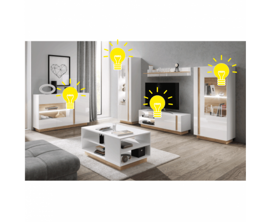 KONDELA 1-bodové LED osvetlenie, CITY