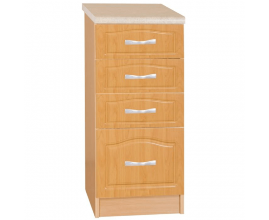 KONDELA Kuchynská skrinka, jelša, LORA MDF NEW KLASIK S40SZ4