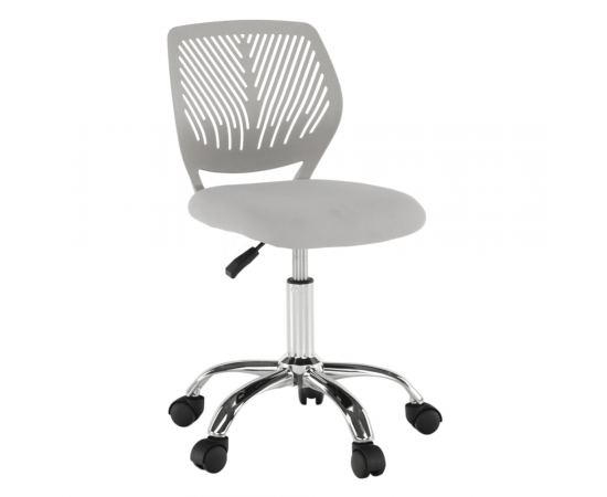 KONDELA Otočná stolička, sivá/chróm, SELVA