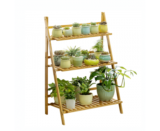 KONDELA Skladací regál, bambus, NEPEL TYP 1 + darček KONDELA Skladací regál, bambus, NEPEL TYP 1 + darček