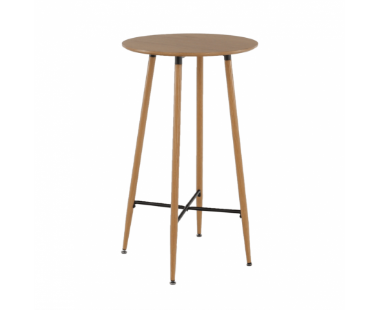 KONDELA Barový stôl, dub, priemer 60 cm, IMAM