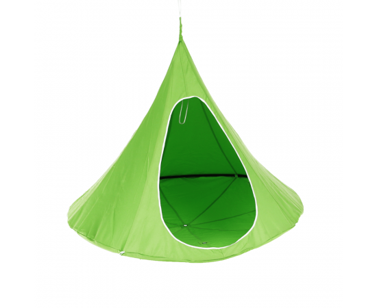 KONDELA Závesné hojdacie kreslo, zelená, KLORIN NEW KLASIK CACOON HAMMOCK
