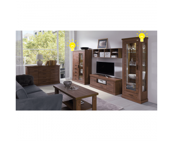 KONDELA LED osvetlenie, biele podfarbenie, HILARD