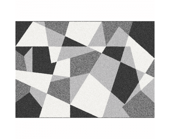 KONDELA Koberec, čierna/sivá/biela, 67x120, SANAR KONDELA Koberec, čierna/sivá/biela, 67x120, SANAR
