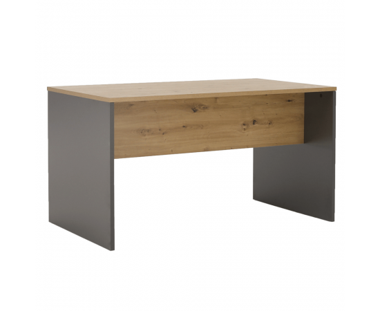 KONDELA Písací stôl, grafit/dub artisan, RIOMA NEW TYP 16