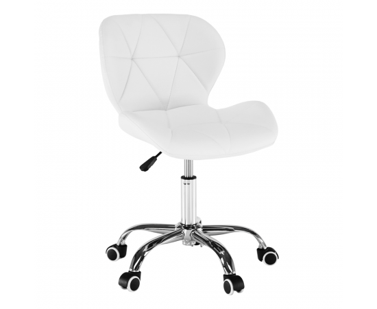 KONDELA Kancelárske kreslo, biela/chróm, ARGUS NEW
