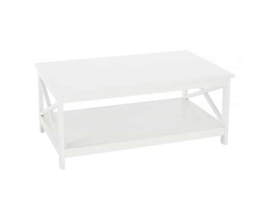 KONDELA Konferenčný stolík, biela, EDRIA KONDELA Konferenčný stolík, biela, EDRIA