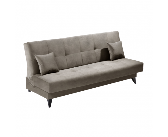 KONDELA Rozkladacia pohovka s úložným priestorom, sivobéžová Taupe, URGO