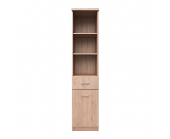 KONDELA Regál otvorený 1D1S, dub sonoma, TOPTY TYP 33