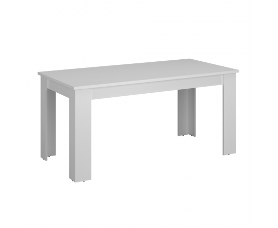 KONDELA Jedálenský rozkladací stôl, biela, 160-210x90 cm, ERODIN