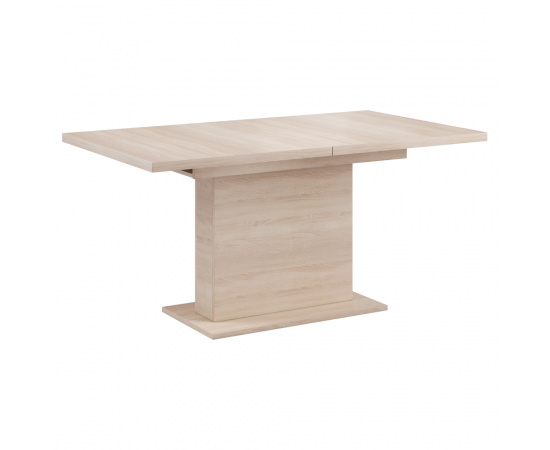 KONDELA Jedálenský rozkladací stôl, dub sonoma, 160-200x90 cm, BOBA