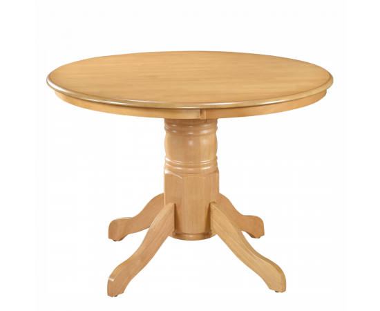 KONDELA Jedálenský stôl, okrúhly, dub svetlý, priemer 106 cm, TABLOS KONDELA Jedálenský stôl, okrúhly, dub svetlý, priemer 106 cm, TABLOS