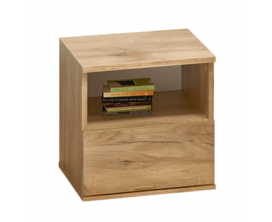 KONDELA Nočný stolík, dub craft zlatý, DOLI KONDELA Nočný stolík, dub craft zlatý, DOLI