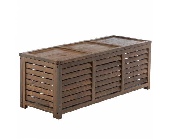 KONDELA Záhradný úložný box, hnedá, LADAM
