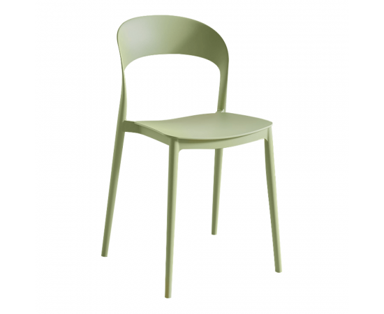 KONDELA Stohovateľná stolička, zelená, RADANA NEW