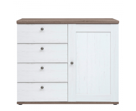 KONDELA Komoda, borovica canyon/dub sonoma trufel, TEINA KOM4S1D