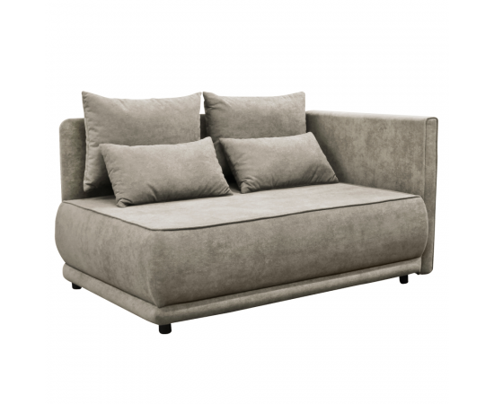 KONDELA Rozkladacia pohovka, béžovosivá Taupe, pravá, LIAMI