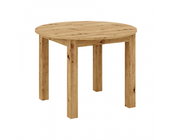 KONDELA Jedálenský rozkladací stôl, dub artisan, 103-142x76 cm, HARRY