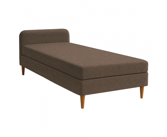 KONDELA Posteľ, 110x200, molitanová, hnedá, BRUNY