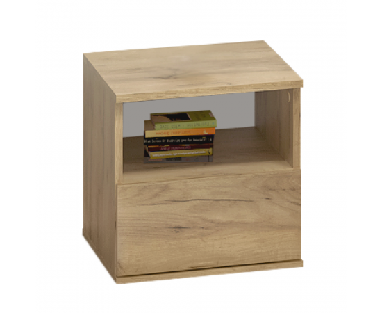 KONDELA Nočný stolík, dub artisan, DOLI