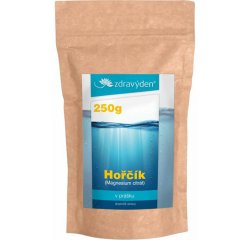 Horčík (Magnezium citrát) prášok, 250g