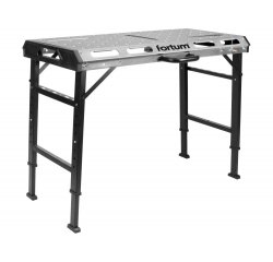 Stôl zvárací skladací, max. 454kg, hrúbka 2mm, 107x53cm, výška 70-93cm, fixačné otvory 20mm