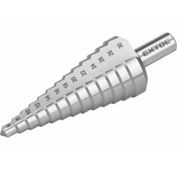 Vrták stupňovitý DIN 1412C, Ø6-30mm, stupňovanie 2mm, 13 otvorov