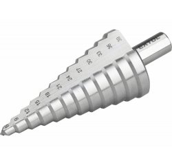 Vrták stupňovitý DIN 1412C, Ø6-39mm, stupňovanie 3mm, 12 otvorov