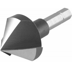 Záhlbník kuželový 90°, Ø25mm, 3-britá hlava, 1/4&quot; šesťhranná stopka, HSS