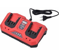 Nabíjačka akumulátorov Garden 20V/2x2,4A pre záhradné aku náradie