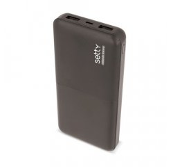 SETTY GSM043160 CIERNA POWERBANKA 10000MAH 5V