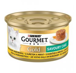PURINA GOURMET GOLD SAVOURY CAKE S KURACIM MASOM A MRKVOU 85G