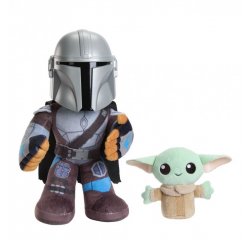 MATTEL STAR WARS 27 CM MANDALORIAN A MALY GROGU SO ZVUKAMI /25HNT52/