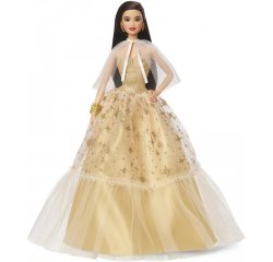 MATTEL BARBIE VIANOCNA BABIKA CIERNOVLASKA 2023 /25HJX07/