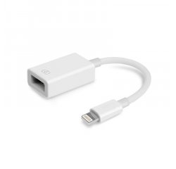 MOBILNET DAD-0098-OTG-LIGHT BIELY OTG LIGHTNING ADAPTER KABEL, EKO BALENIE