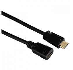 HAMA 122121 HDMI PREDLZOVACI KABEL VIDLICA-ZASUVKA, POZLATENY, 3*, 3 m