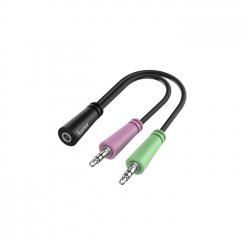 HAMA 200351 HEADSET REDUKCIA JACK 3.5 MM 4POL. NA 2X JACK VIDLICU