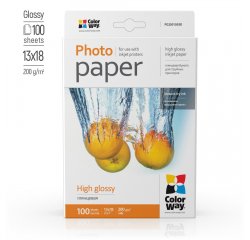 COLORWAY FOTOPAPIER CW VYSOKO LESKLY 200G/M2,100KS,13X18 (PG2001005R)